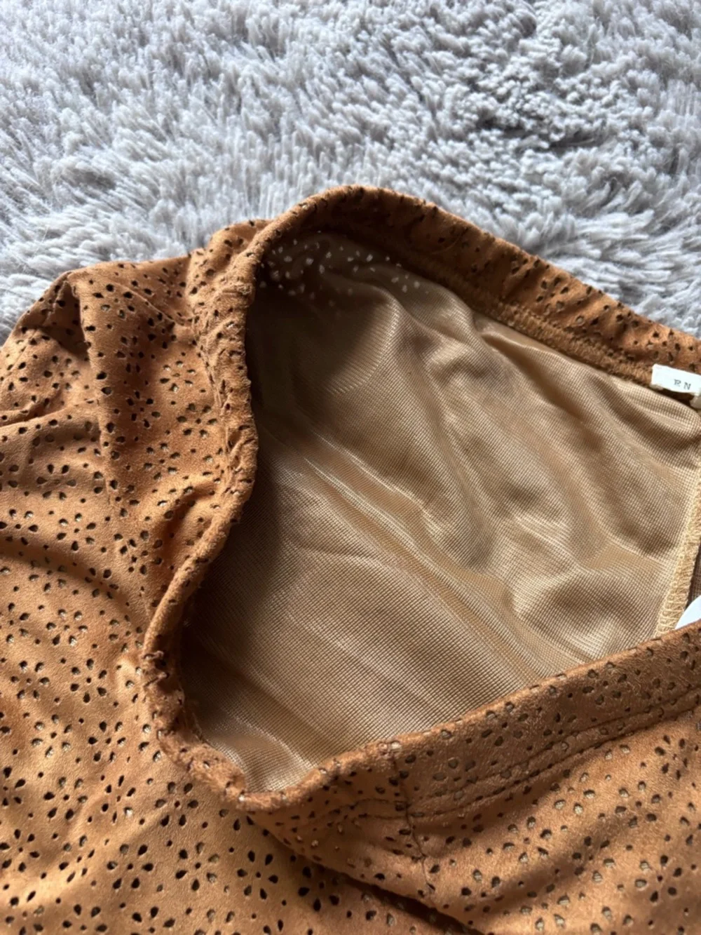 NWT En Crème Brown Eyelet Flared Pants size Large - Picture 5 of 9